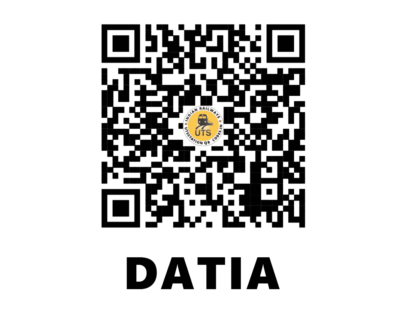 UTS QR Code for DATIA - DAA (NC - MADHYA PRADESH)
